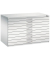 7100 Planschrank lichtgrau 10 Schubladen 110,0 x 76,5 x 76,0 cm